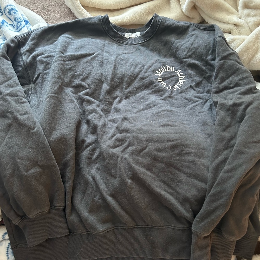 Garage Dark Gray Crewneck Sweater
